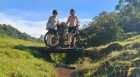 Cycling in Munnar Tea Estate