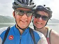 Mr. Robert Kirkbride (British) take All India cycling Tour