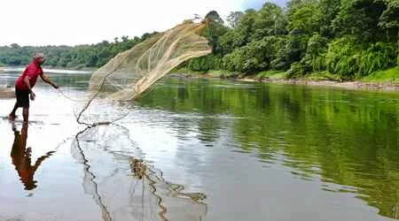 local man fishing in Thattekad